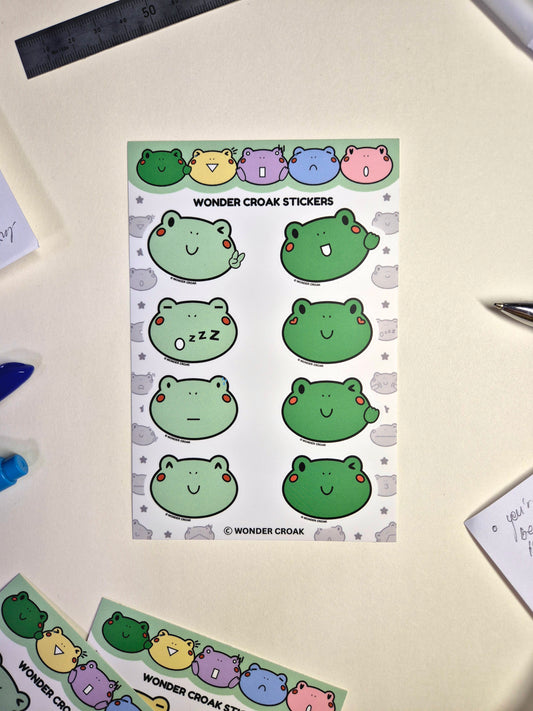 Wonder Croak Sticker Sheets